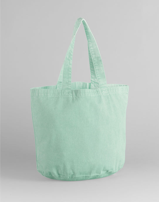Westford Mill W345 Garment Dyed Shopper - Vintage Aqua