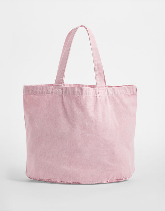 Westford Mill W345 Garment Dyed Shopper - Vintage Dusky Pink