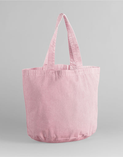Westford Mill W345 Garment Dyed Shopper - Vintage Dusky Pink