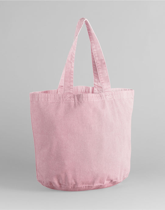 Westford Mill W345 Garment Dyed Shopper - Vintage Dusky Pink