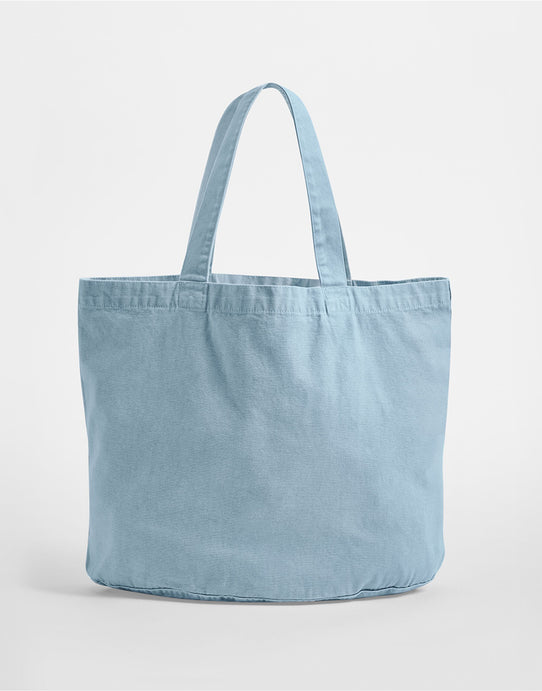 Westford Mill W345 Garment Dyed Shopper - Vintage Light Blue