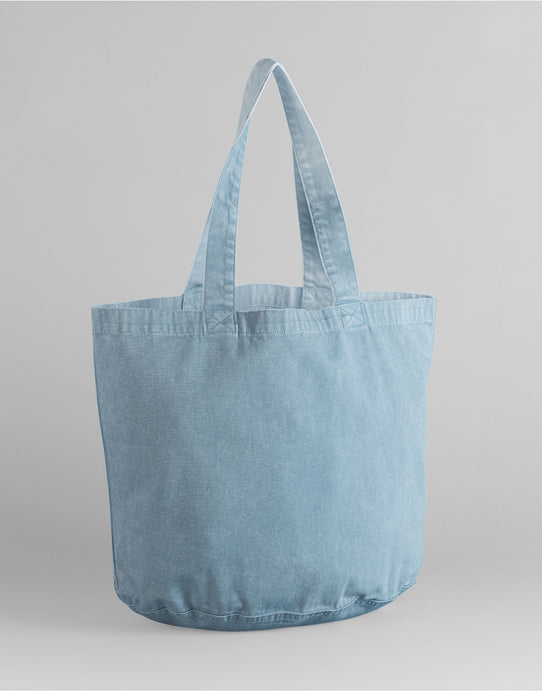 Westford Mill W345 Garment Dyed Shopper - Vintage Light Blue