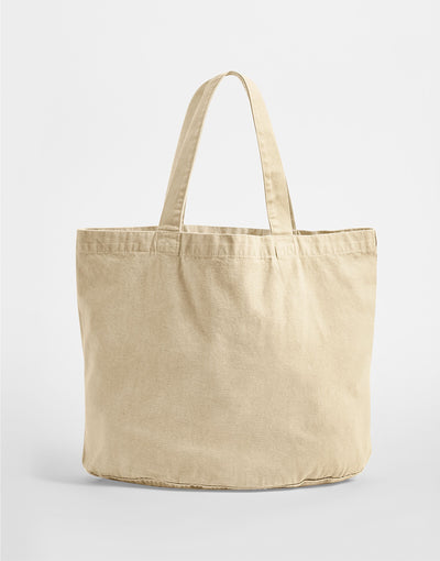 Westford Mill W345 Garment Dyed Shopper - Vintage Sand