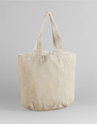 Westford Mill W345 Garment Dyed Shopper - Vintage Sand