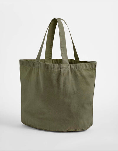 Westford Mill W345 Garment Dyed Shopper - Vintage Moss
