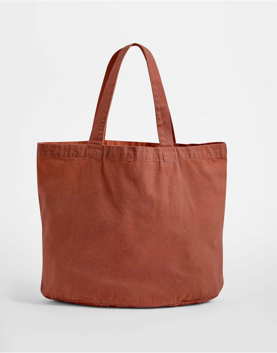 Westford Mill W345 Garment Dyed Shopper - Vintage Orange Rust