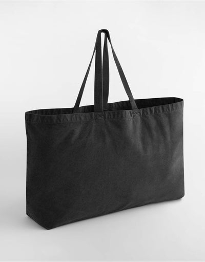 Westford Mill W348 Garment Dyed Oversize Tote - Vintage Black