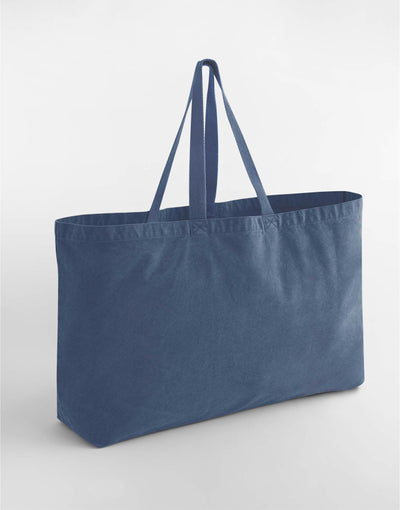 Westford Mill W348 Garment Dyed Oversize Tote - Vintage Denim