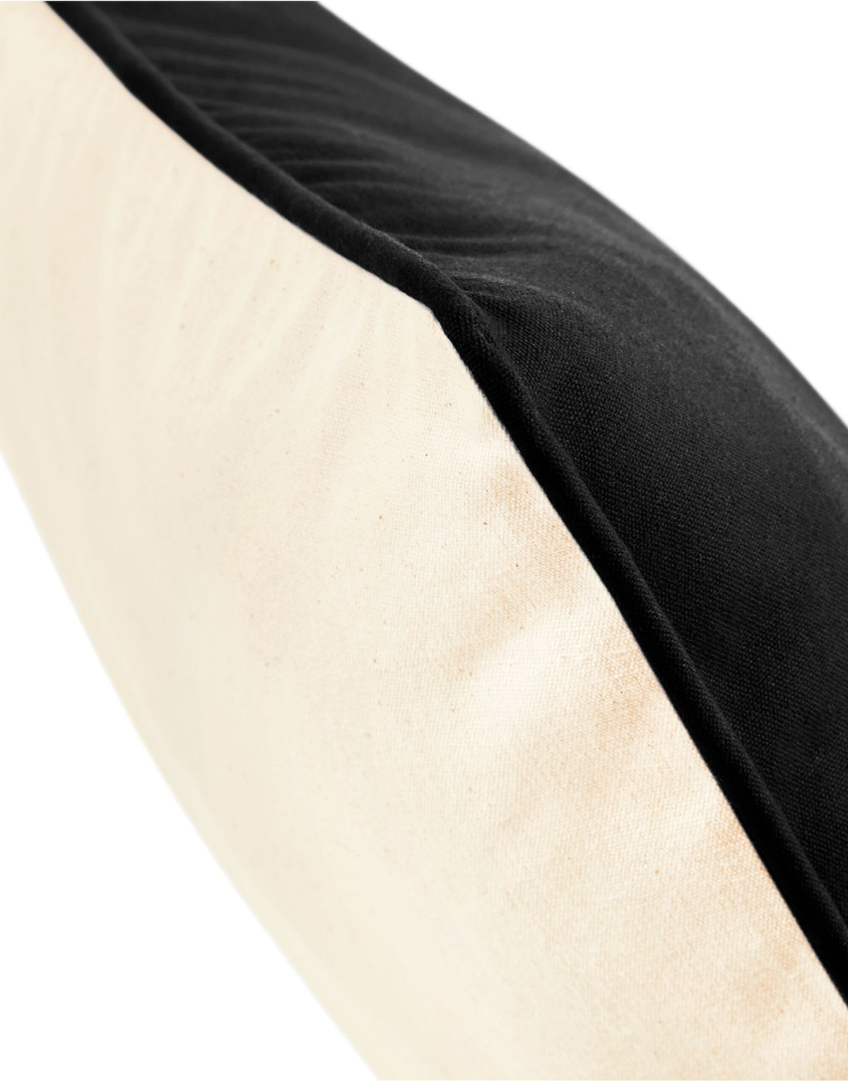 Westford Mill W355 Cotton Cushion Cover - Natural/Black