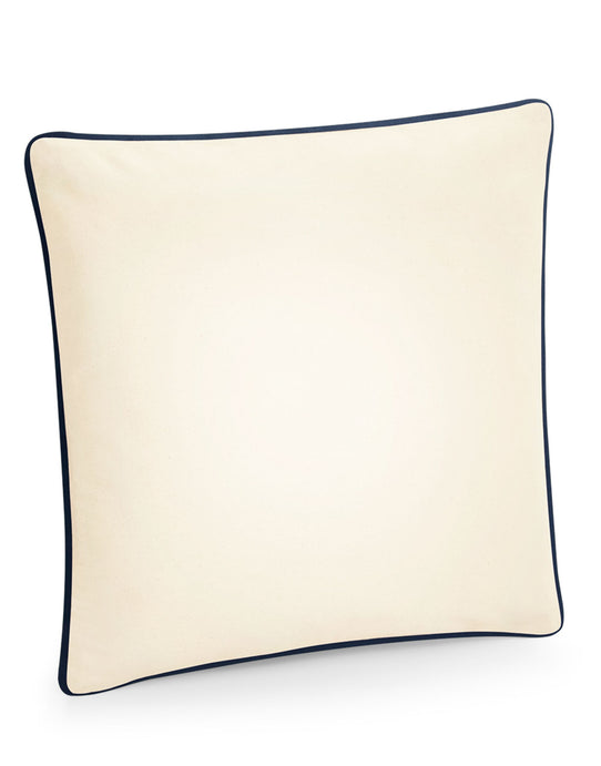 Westford Mill W355 Cotton Cushion Cover - Natural/French Navy