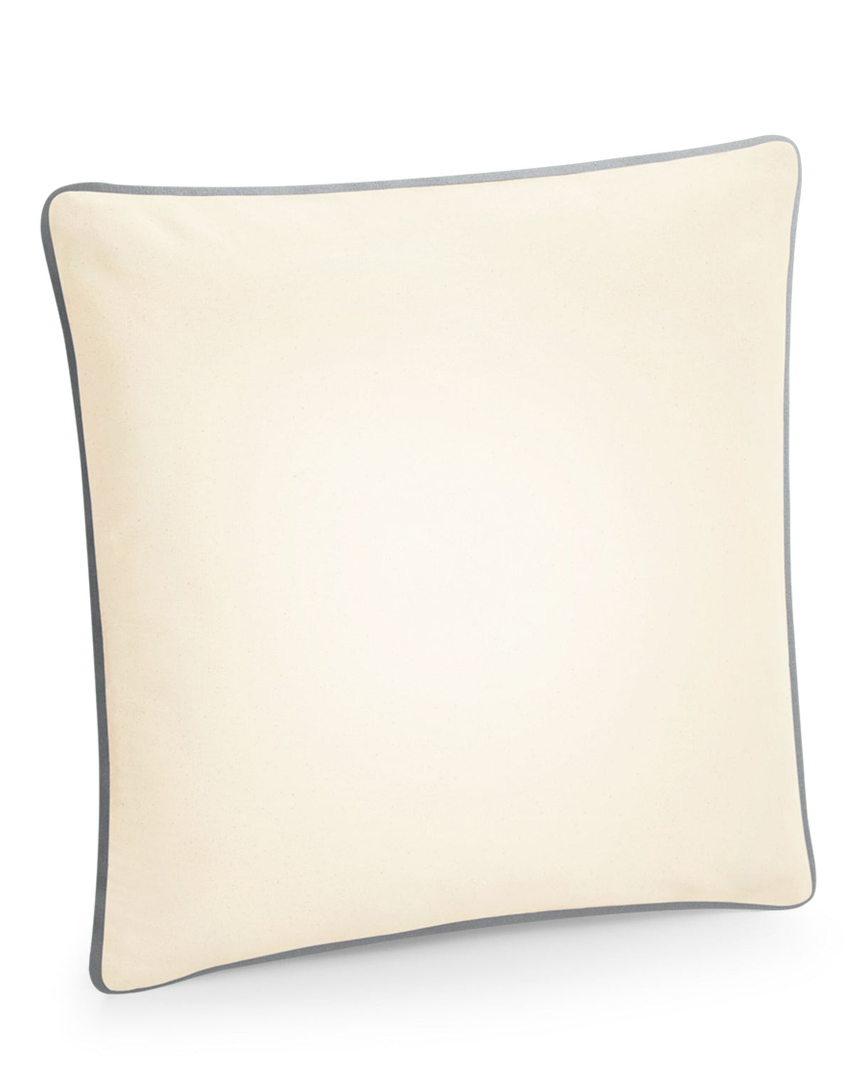 Westford Mill W355 Cotton Cushion Cover - Natural/ Light Grey