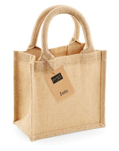 Westford Mill W411 Jute Petite Gift Bag - Natural