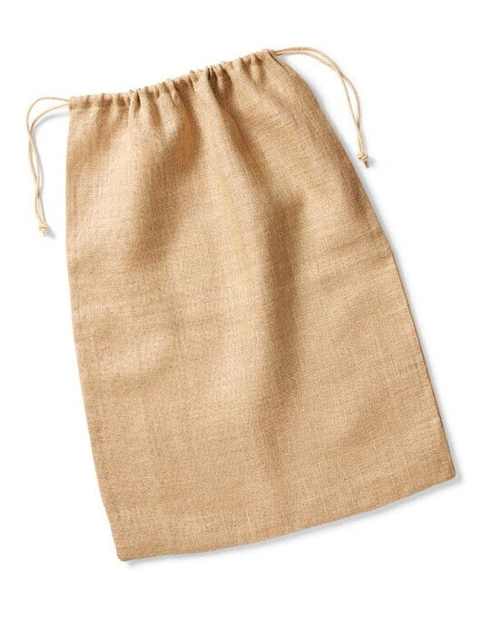 Westford Mill W415 Jute Stuff Bag - Natural