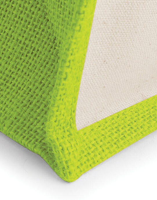 Westford Mill W421 Printers Midi Jute Bag - Apple Green