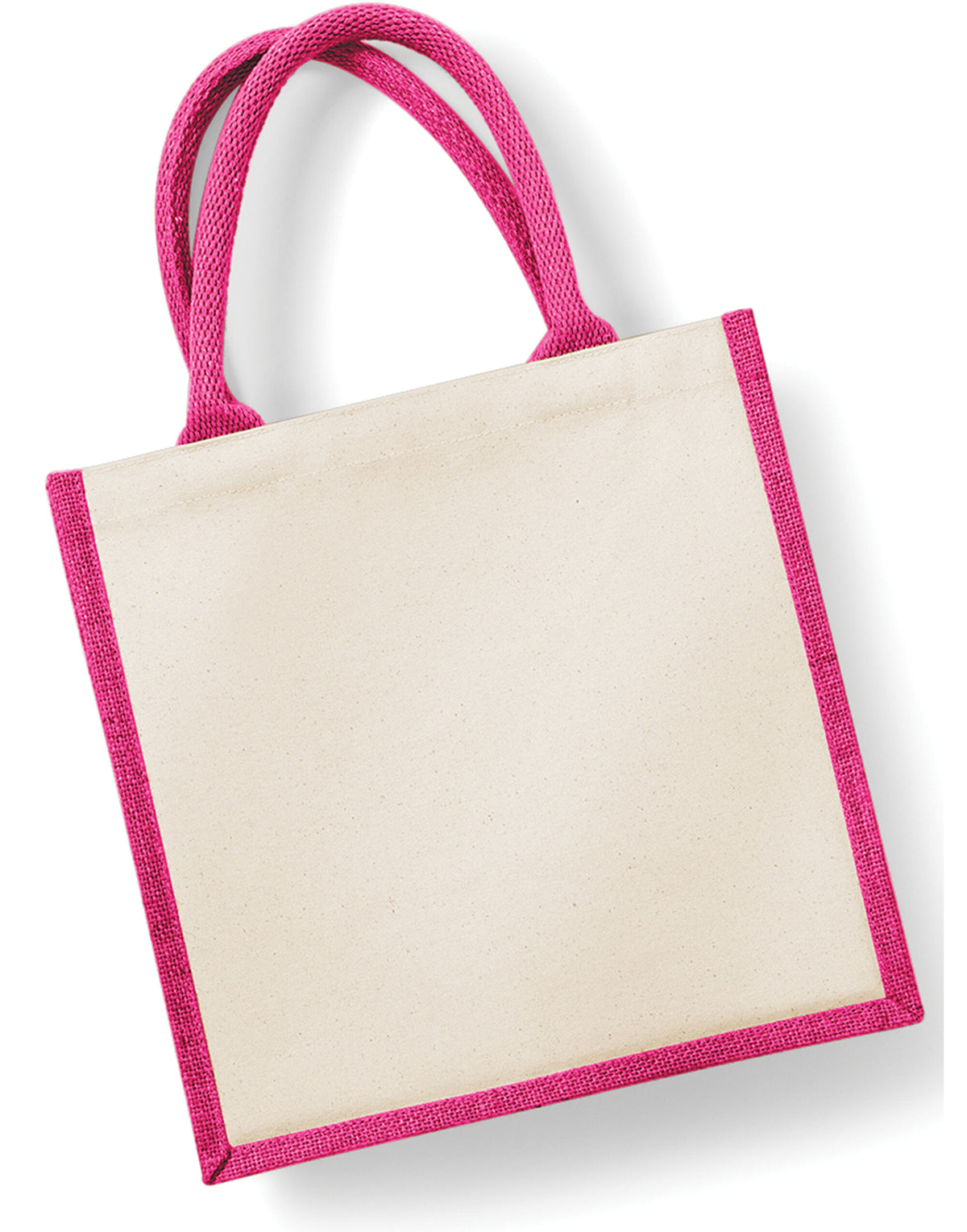 Westford Mill W421 Printers Midi Jute Bag - Fuchsia