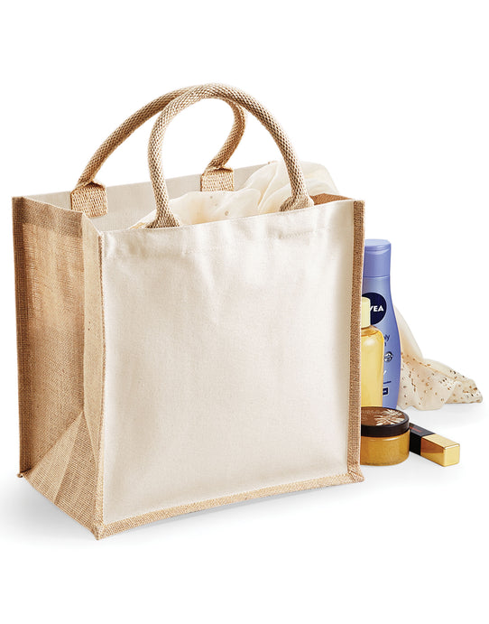 Westford Mill W421 Printers Midi Jute Bag - Natural