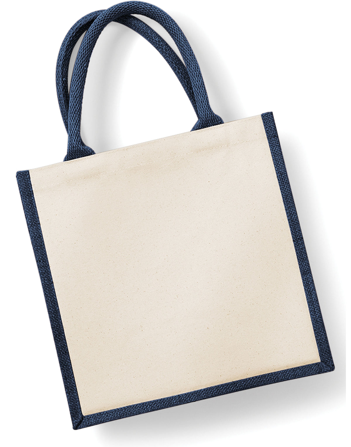 Westford Mill W421 Printers Midi Jute Bag - Navy