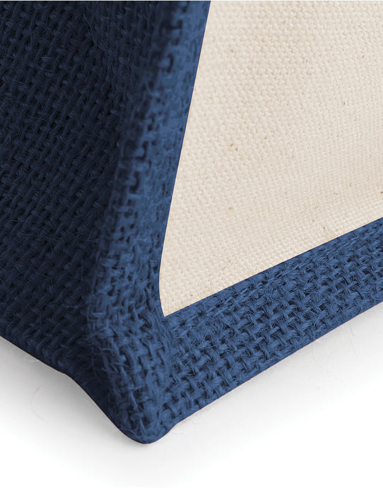 Westford Mill W421 Printers Midi Jute Bag - Navy