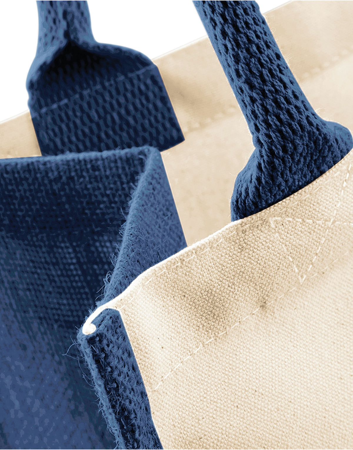 Westford Mill W421 Printers Midi Jute Bag - Navy
