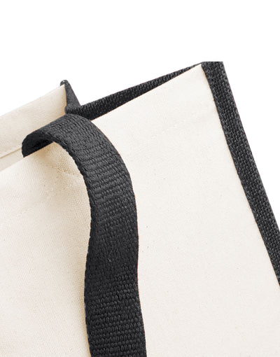 Westford Mill W422 Printers Jute Shopper - Black