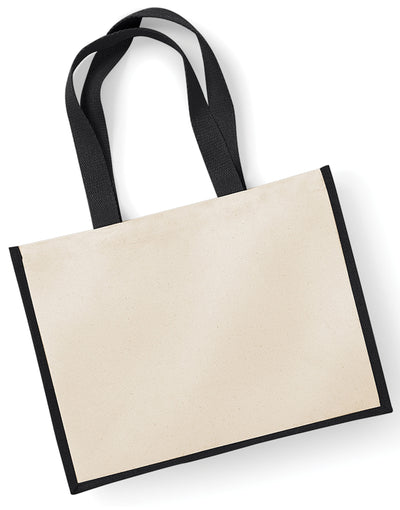 Westford Mill W422 Printers Jute Shopper - Black