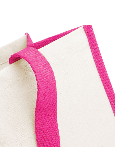 Westford Mill W422 Printers Jute Shopper - Fuchsia