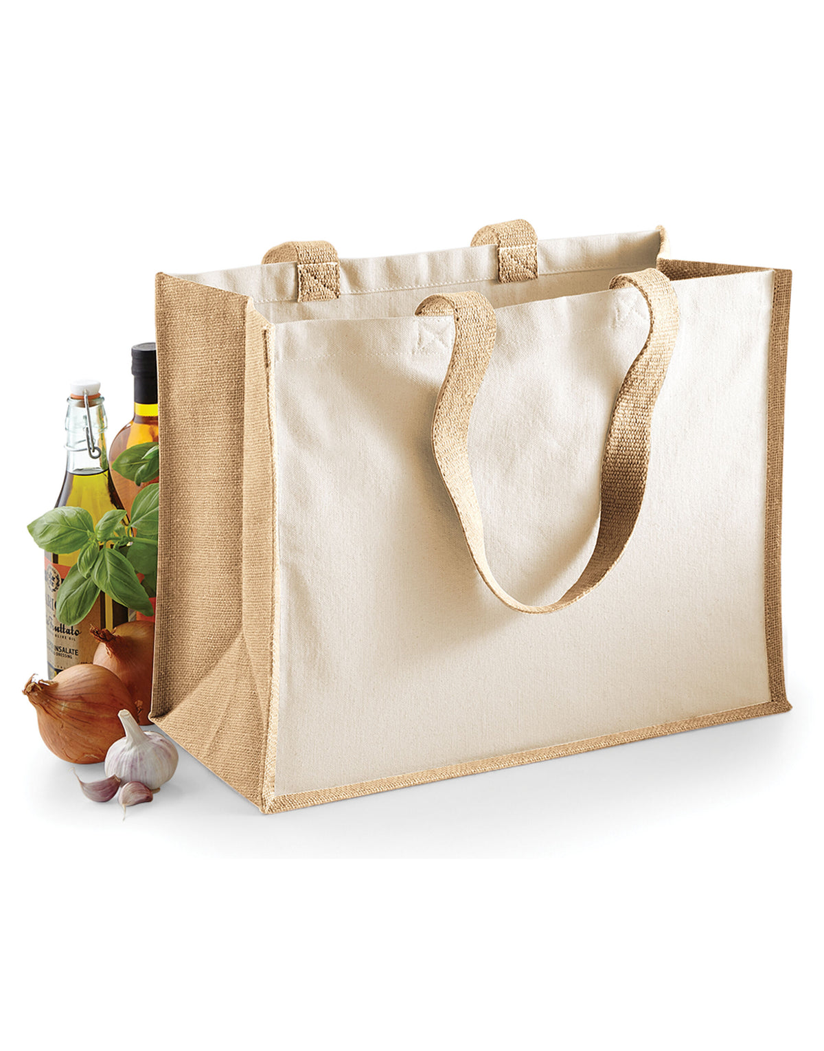 Westford Mill W422 Printers Jute Shopper - Natural