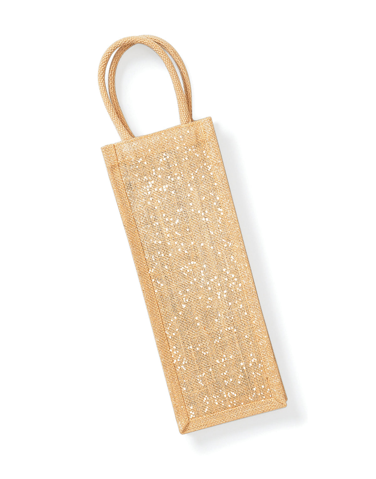 Westford Mill W433 Shimmer Jute Bottle Bag - Natural Gold
