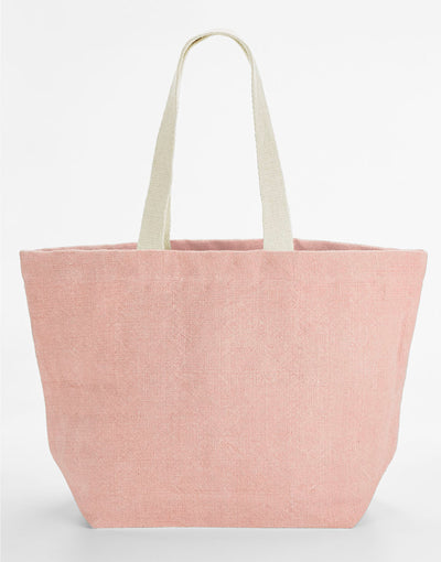 Westford Mill W466 Soft Washed Jute Beach Bag - Blossom