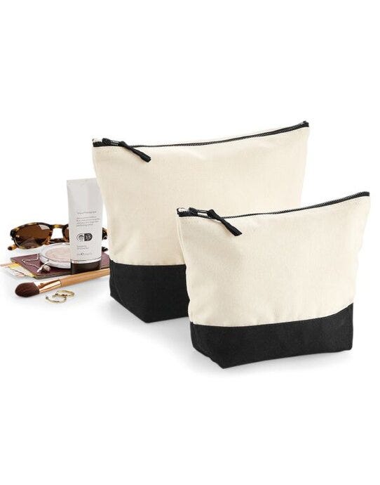 Westford Mill W544 Canvas Accessory Bag - Natural/Black