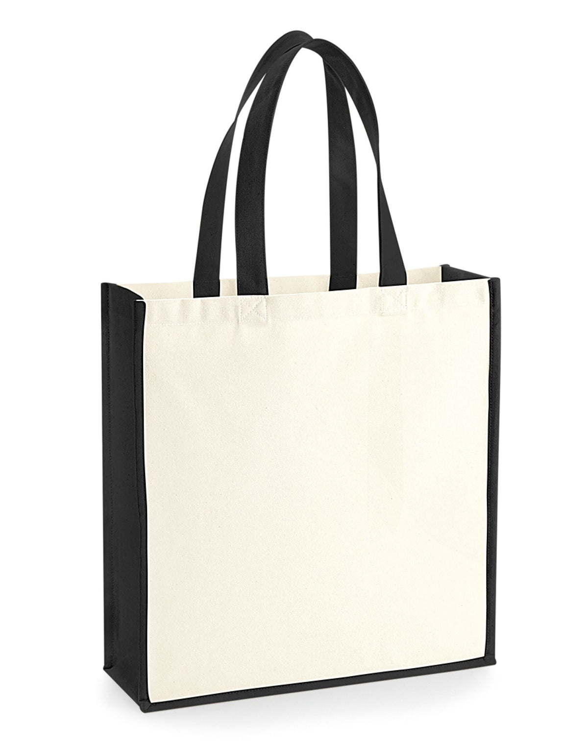 Westford Mill W600 Gallery Canvas Tote - Natural/Black