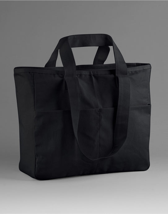 Westford Mill W604 Cargo Pocket Tote - Black
