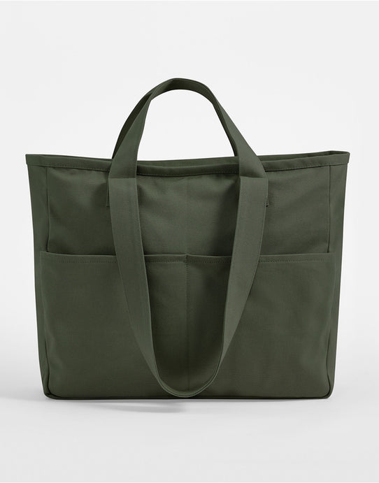Westford Mill W604 Cargo Pocket Tote - Olive Green