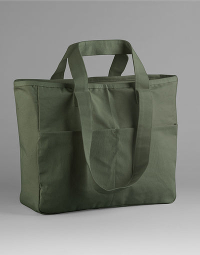 Westford Mill W604 Cargo Pocket Tote - Olive Green