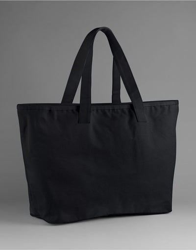 Westford Mill W606 Oversized Canvas Tote Bag - Black