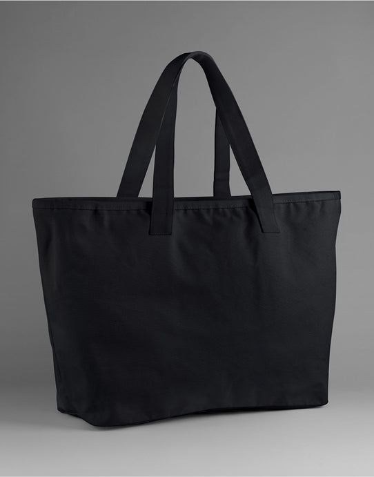 Westford Mill W606 Oversized Canvas Tote Bag - Black