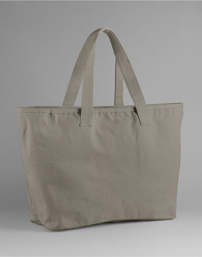 Westford Mill W606 Oversized Canvas Tote Bag - Mushroom