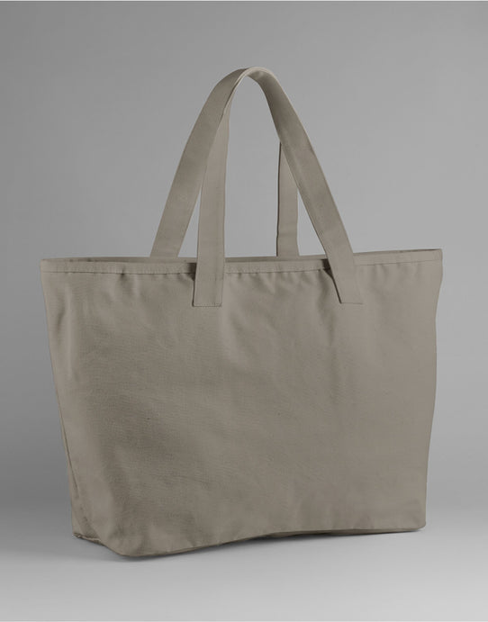 Westford Mill W606 Oversized Canvas Tote Bag - Mushroom