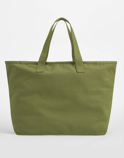 Westford Mill W606 Oversized Canvas Tote Bag - Bright Olive