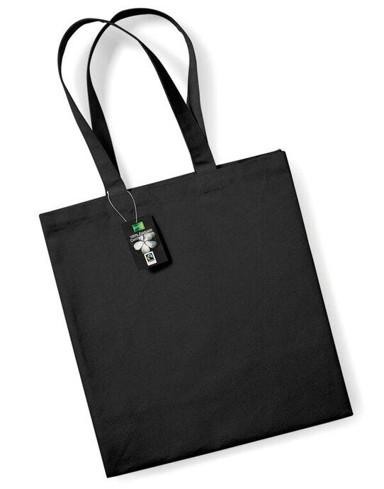 Westford Mill W623 FT Cotton Classic Shopper - Black