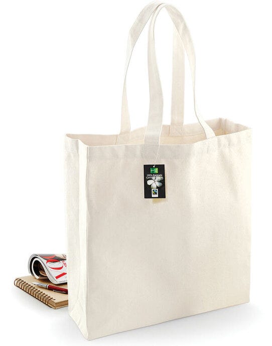 Westford Mill W623 FT Cotton Classic Shopper - Natural
