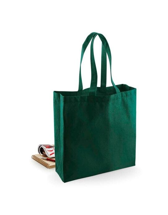 Westford Mill W623 FT Cotton Classic Shopper - Bottle Green