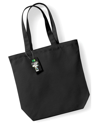 Westford Mill W671 Fair Trade Camden Shopper - Black