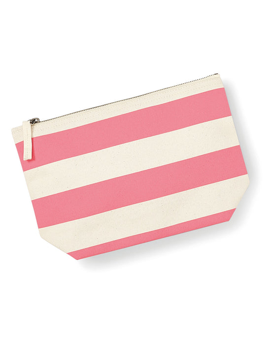 Westford Mill W684 Nautical Accessory Bag - Natural/ Pink