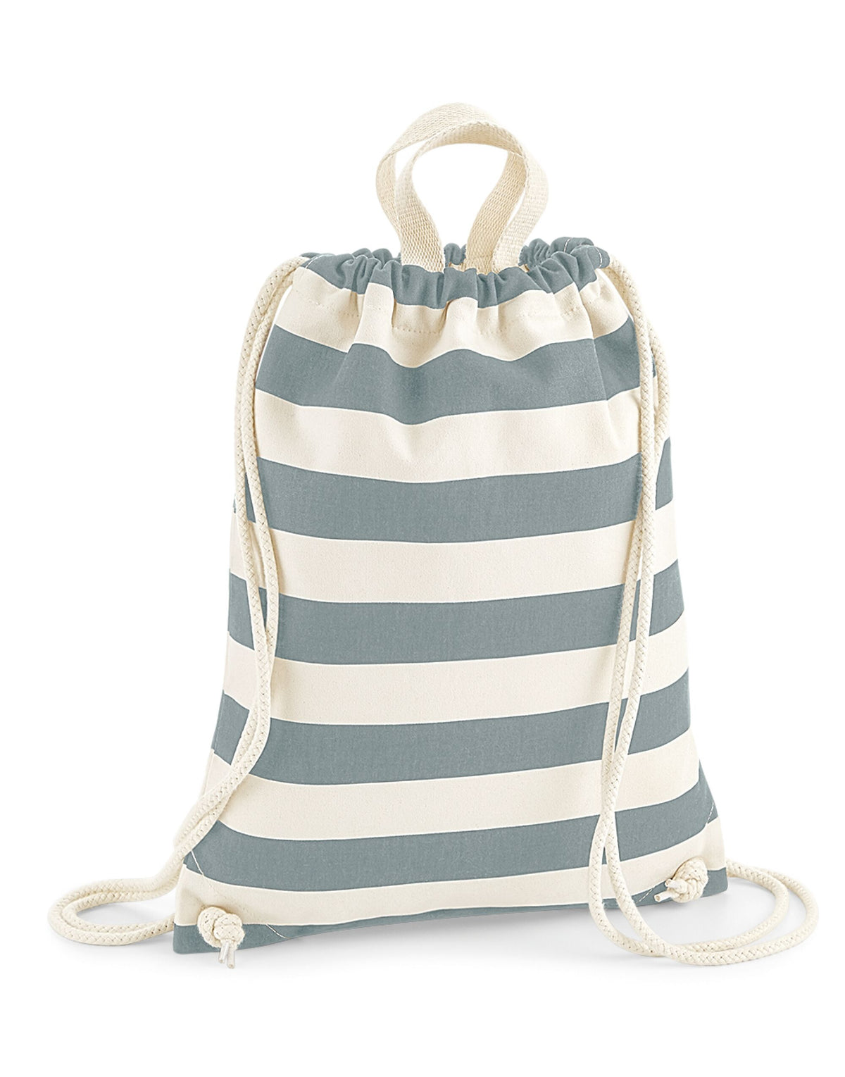 Westford Mill W686 Nautical Gymsac - Natural/ Grey