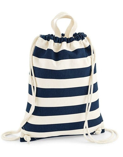 Westford Mill W686 Nautical Gymsac - Natural/Navy