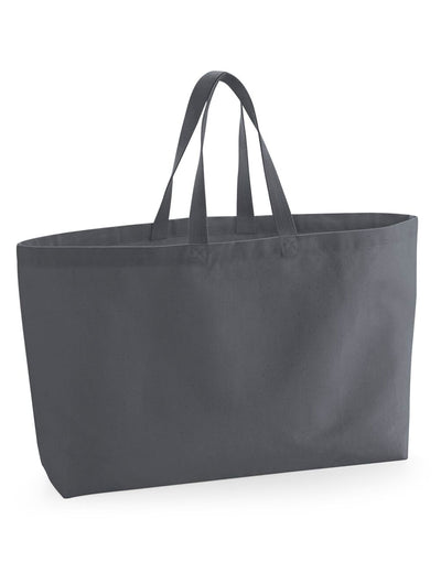 Westford Mill W696 Oversized Canvas Tote Bag - Graphite Grey