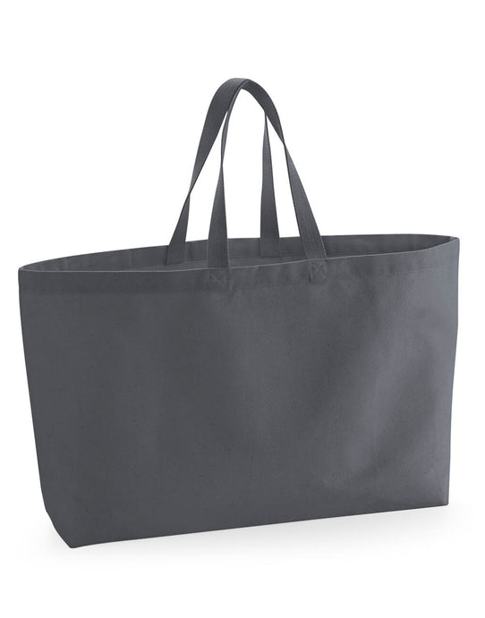 Westford Mill W696 Oversized Canvas Tote Bag - Graphite Grey