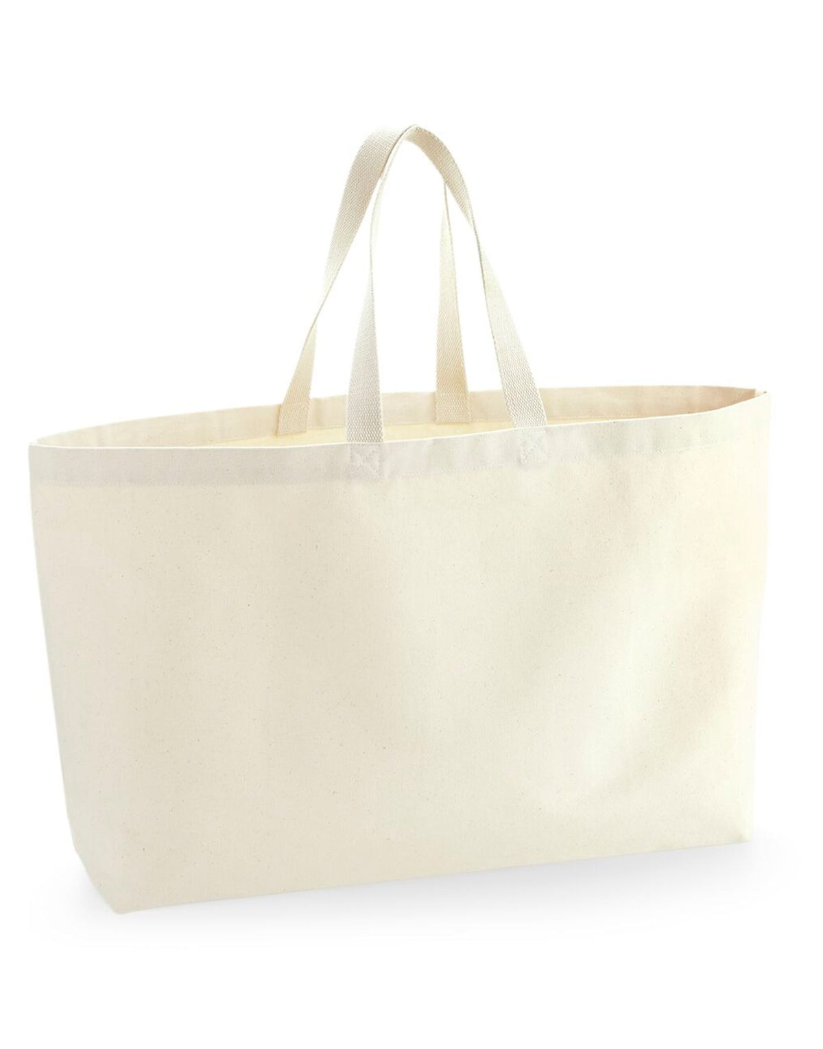 Westford Mill W696 Oversized Canvas Tote Bag - Natural