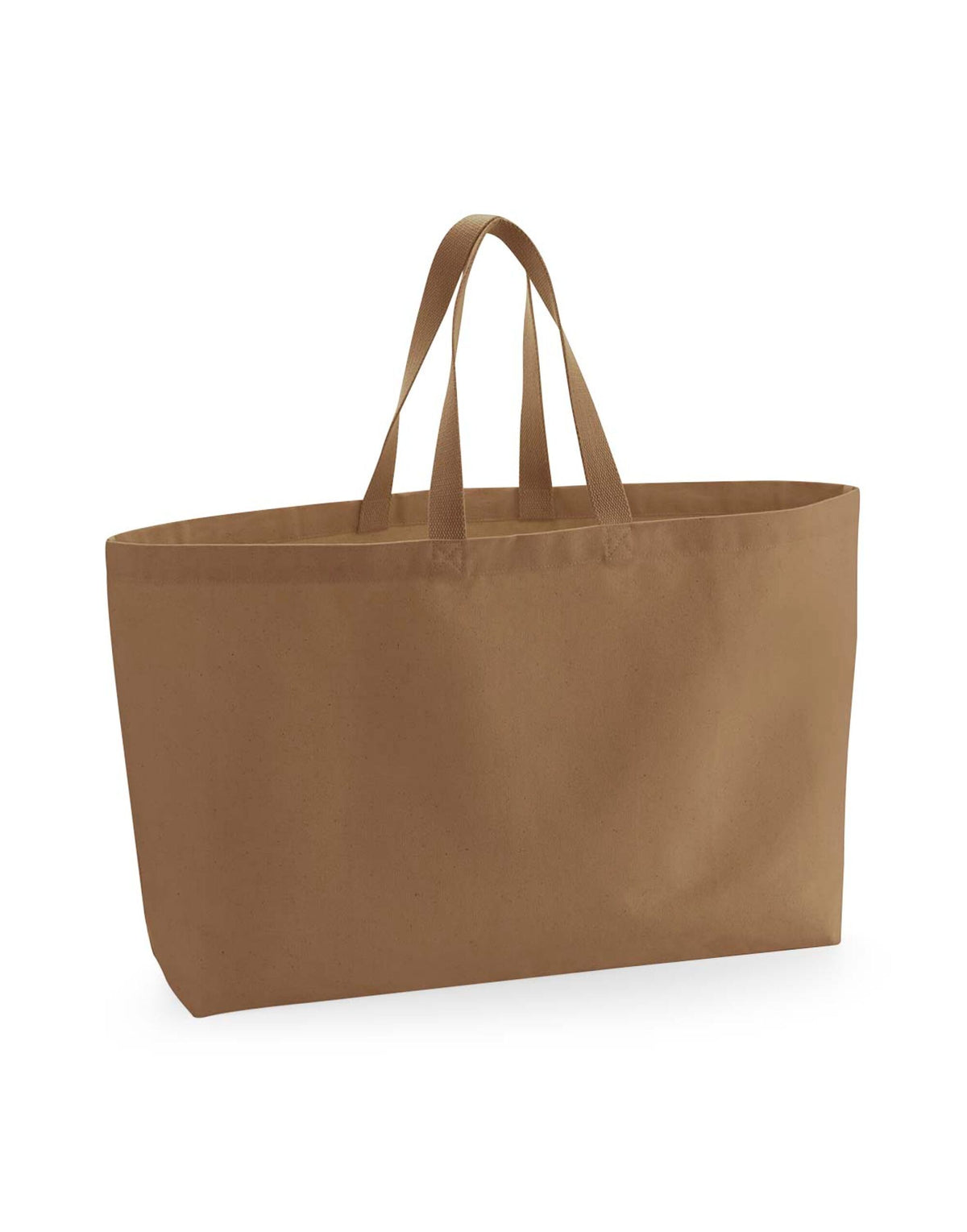 Westford Mill W696 Oversized Canvas Tote Bag - Caramel